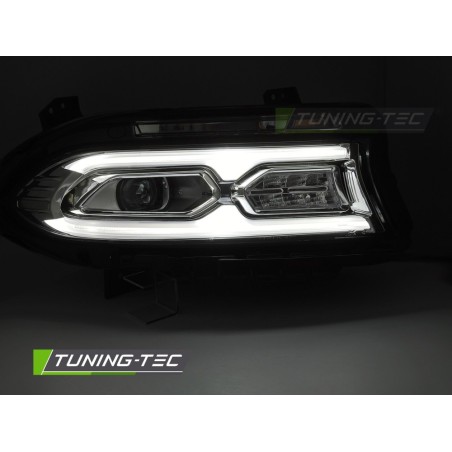 FULL LED HEADLIGHTS CHROME fits DODGE CHARGER 14-23 FULL LED HEADLIGHTS CHROME fits DODGE CHARGER 14-23
