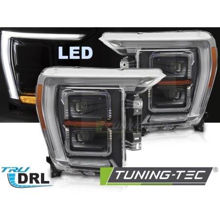 LED HEADLIGHTS BLACK DRL fits FORD F150 MK14 20-23