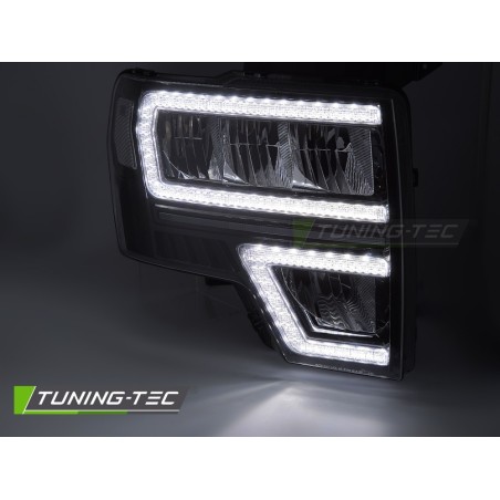 FORD F150 MK12 08-14 LED DRL SEQ BLACK