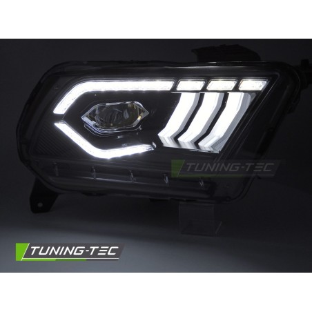 LED HEADLIGHTS BLACK DRL fits FORD MUSTANG 10-13