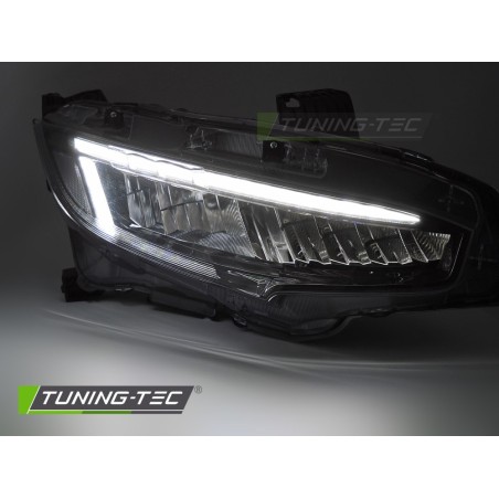 FULL LED HEADLIGHTS BLACK fits HONDA CIVIC X 16-21 FULL LED HEADLIGHTS BLACK fits HONDA CIVIC X 16-21