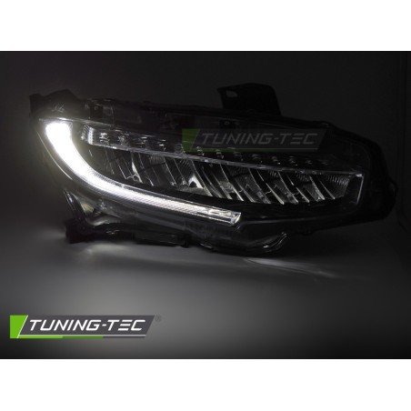 FULL LED HEADLIGHTS BLACK fits HONDA CIVIC X 16-21 FULL LED HEADLIGHTS BLACK fits HONDA CIVIC X 16-21