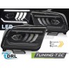 HEADLIGHTS TUBE LED BLACK fits FORD MUSTANG 04-09 HEADLIGHTS TUBE LED BLACK fits FORD MUSTANG 04-09
