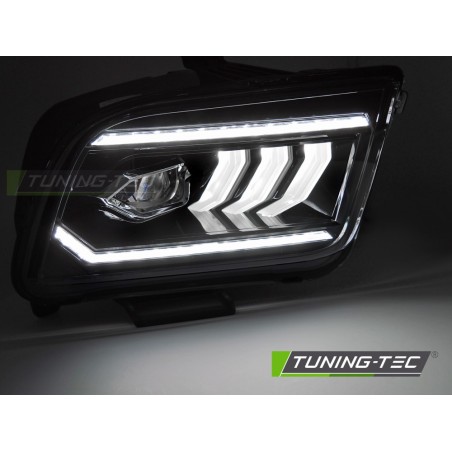 HEADLIGHTS TUBE LED BLACK fits FORD MUSTANG 04-09 HEADLIGHTS TUBE LED BLACK fits FORD MUSTANG 04-09