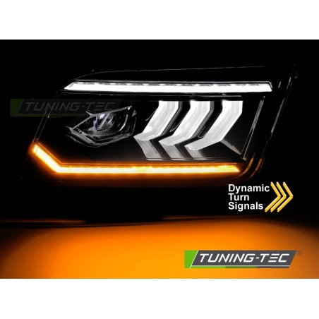 HEADLIGHTS TUBE LED BLACK fits FORD MUSTANG 04-09 HEADLIGHTS TUBE LED BLACK fits FORD MUSTANG 04-09