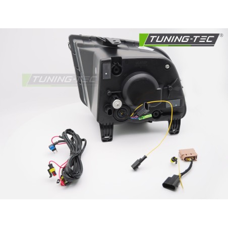 HEADLIGHTS TUBE LED BLACK fits FORD MUSTANG 04-09 HEADLIGHTS TUBE LED BLACK fits FORD MUSTANG 04-09
