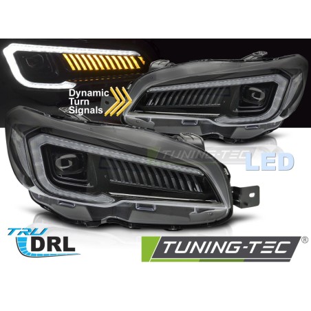 LED HEADLIGHTSTUBE LED BLACK fits SUBARU WRX 14-22