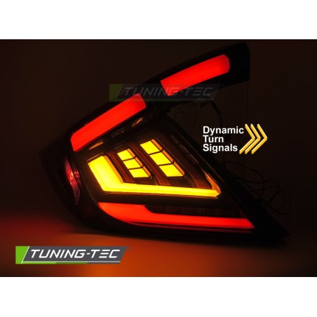 LED TAIL LIGHTS SMOKE fits HONDA CIVIC X 16-21 HATCHBACK