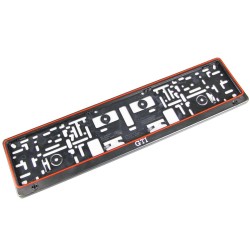 Support Plaque d'immatriculation "GTI"