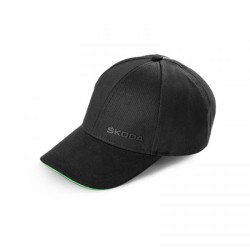 Casquette Baseball Skoda Originale en Coton Noir avec Logo 000084300AM