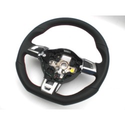 Volant Sport en Cuir Golf VI GTI, Couture Rouge