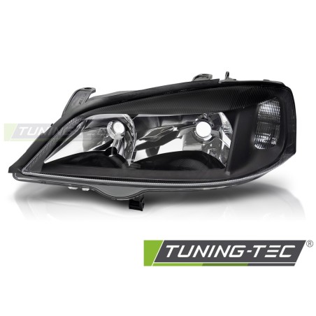 HEADLIGHTS BLACK LEFT SIDE TYC fits OPEL ASTRA G 97-04