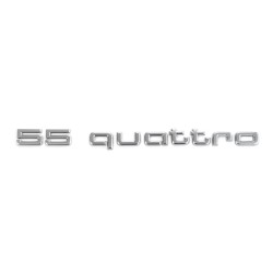 Emblème Logo Audi 55 Quattro Arrière Hayon Aluminium Standard