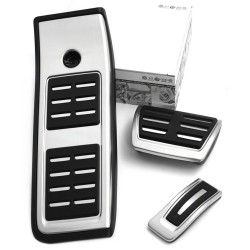 Ensemble de Couvre-Pédales en Acier Inoxydable pour Audi A6 A7 (C8) DSG - Accessoire Intérieur...
