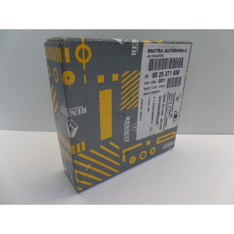 Plaquettes De Freins RENAULT 6025371650  Pièce d'origine oem