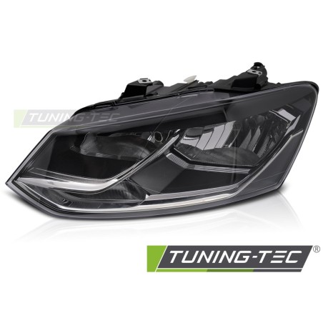 HEADLIGHT LEFT SIDE BLACK TYC fits VW POLO 6R 14-17 HEADLIGHT LEFT SIDE BLACK TYC fits VW POLO 6R 14-17