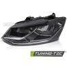 HEADLIGHT LEFT SIDE BLACK TYC fits VW POLO 6R 14-17 HEADLIGHT LEFT SIDE BLACK TYC fits VW POLO 6R 14-17