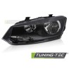 HEADLIGHT LEFT SIDE BLACK H7 TYC fits VW POLO 6R 09-14 HEADLIGHT LEFT SIDE BLACK H7 TYC fits VW POLO 6R 09-14