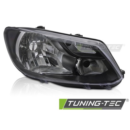 HEADLIGHT BLACK RIGHT SIDE H4 TYC fits VW CADDY 11-14 HEADLIGHT BLACK RIGHT SIDE H4 TYC fits VW CADDY 11-14