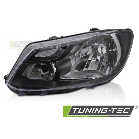 HEADLIGHT BLACK LEFT SIDE H4 TYC fits VW CADDY 11-14 HEADLIGHT BLACK LEFT SIDE H4 TYC fits VW CADDY 11-14
