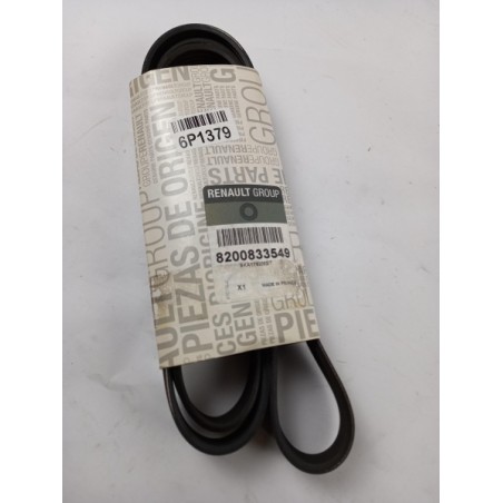 Courroie Trapézoïdale À Nervures RENAULT 8200833549 Pièce d'origine oem Courroie Trapézoïdale À Nervures RENAULT 8200833549 Pièce d'origine oem