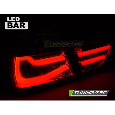 LED BAR TAIL LIGHTS BLACK SMOKE SEQ fits BMW E90 09-11