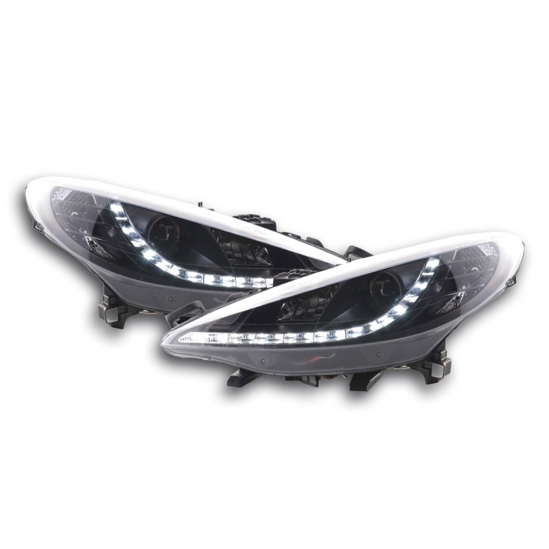 Phare Daylight LED feux de jour Peugeot 207 06- noir FKFSPG011007