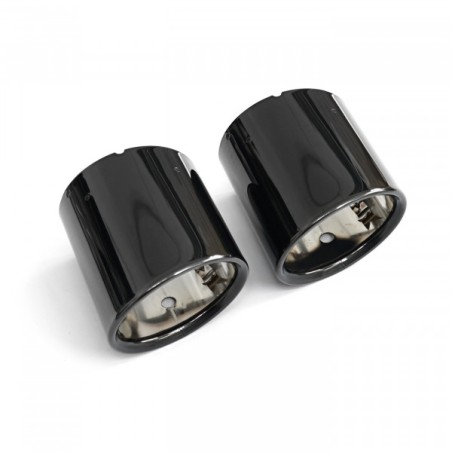 Embouts d'échappement noirs biseautés pour Audi TT (8S) 8S0253825E / 8S0253826B Embouts d'échappement noirs biseautés pour Audi TT (8S) 8S0253825E / 8S0253826B