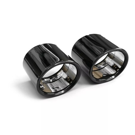 Embouts d'échappement noirs biseautés pour Audi TT (8S) 8S0253825E / 8S0253826B Embouts d'échappement noirs biseautés pour Audi TT (8S) 8S0253825E / 8S0253826B