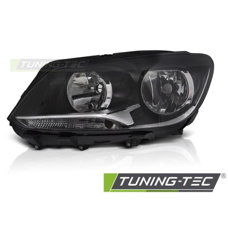 HEADLIGHT BLACK LEFT SIDE H7 TYC fits VW CADDY TOURAN 11-14 HEADLIGHT BLACK LEFT SIDE H7 TYC fits VW CADDY TOURAN 11-14
