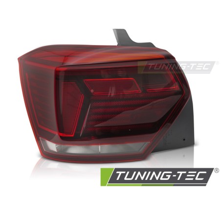 LED TAIL LIGHT RED WHITE LEFT SIDE TYC fits POLO 2G HB 17-21 LED TAIL LIGHT RED WHITE LEFT SIDE TYC fits POLO 2G HB 17-21