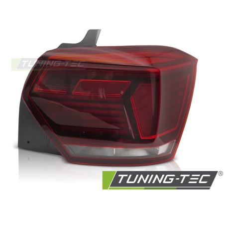 LED TAIL LIGHT RED WHITE RIGHT SIDE TYC fits POLO 2G HB 17-21 LED TAIL LIGHT RED WHITE RIGHT SIDE TYC fits POLO 2G HB 17-21