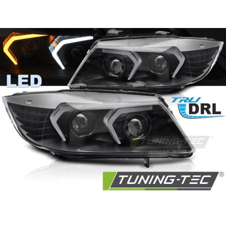 FULL LED HEADLIGHTS BLACK fits BMW E90/E91 05-08 FULL LED HEADLIGHTS BLACK fits BMW E90/E91 05-08