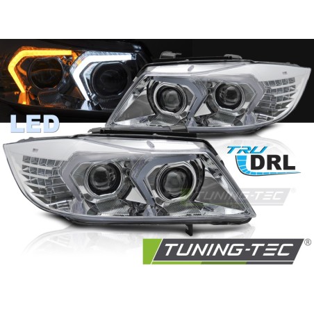 FULL LED HEADLIGHTS CHROME fits BMW E90/E91 05-08 FULL LED HEADLIGHTS CHROME fits BMW E90/E91 05-08
