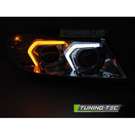 FULL LED HEADLIGHTS CHROME fits BMW E90/E91 05-08 FULL LED HEADLIGHTS CHROME fits BMW E90/E91 05-08