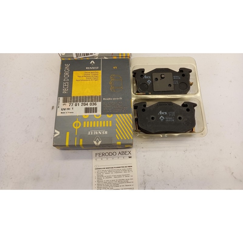 Plaquettes De Freins RENAULT 7701204036  Pièce d'origine oem