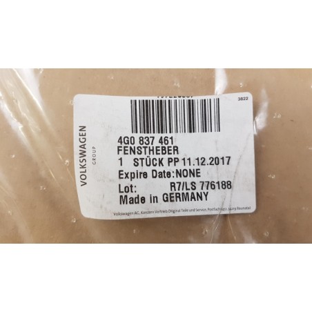Lève Vitres VAG 4G0837461 Pièce d'origine oem Lève Vitres VAG 4G0837461 Pièce d'origine oem