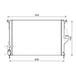RENAU KÜHLER  KÜHLER DACIA Sandero / Logan
