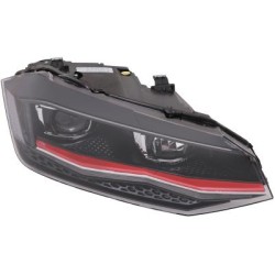 VW SCHEINWERFER RE.     POLO,  SCHEINWERF. DEPO/TYC 17-21       MIT STELLMOTOR