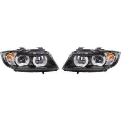 DESIGNSCHEINWERF.SET  E90,  ANGEL EYES 05-08       KLARGL/SCHWARZ