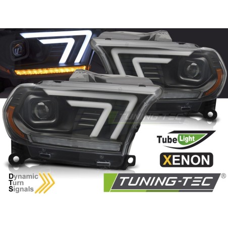 XENON HEADLIGHTS BLACK TUBE SEQ fits DODGE DURANGO 10-13