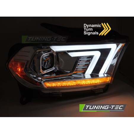 XENON HEADLIGHTS CHROME TUBE SEQ fits DODGE DURANGO 10-13 XENON HEADLIGHTS CHROME TUBE SEQ fits DODGE DURANGO 10-13