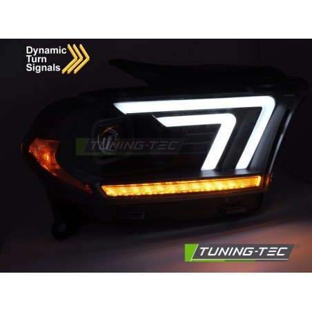 HEADLIGHTS BLACK TUBE SEQ fits DODGE DURANGO 10-13 HEADLIGHTS BLACK TUBE SEQ fits DODGE DURANGO 10-13
