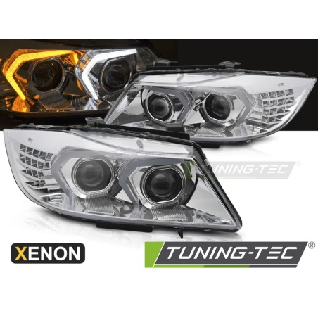 XENON HEADLIGHTS LED CHROME fits BMW E90/E91 LCI 09-11 XENON HEADLIGHTS LED CHROME fits BMW E90/E91 LCI 09-11