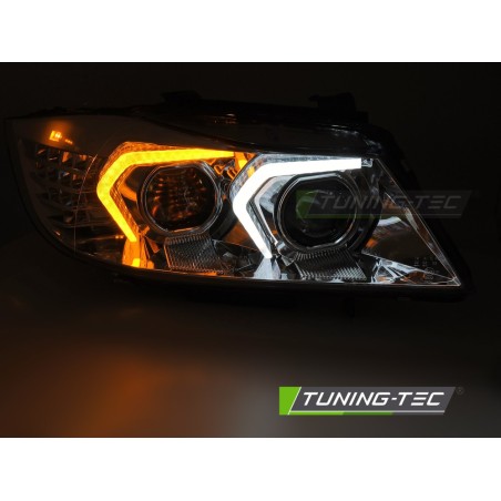 XENON HEADLIGHTS LED CHROME fits BMW E90/E91 LCI 09-11 XENON HEADLIGHTS LED CHROME fits BMW E90/E91 LCI 09-11