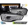HALOGEN HEADLIGHTS LED CHROME SEQ fits AUDI A5 11-16 HALOGEN HEADLIGHTS LED CHROME SEQ fits AUDI A5 11-16