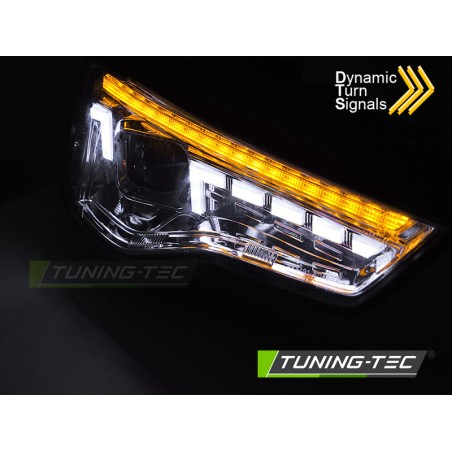 HALOGEN HEADLIGHTS LED CHROME SEQ fits AUDI A5 11-16 HALOGEN HEADLIGHTS LED CHROME SEQ fits AUDI A5 11-16