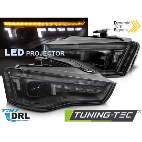 LED HEADLIGHTS LED BLACK SEQ fits AUDI A5 11-16 LED HEADLIGHTS LED BLACK SEQ fits AUDI A5 11-16