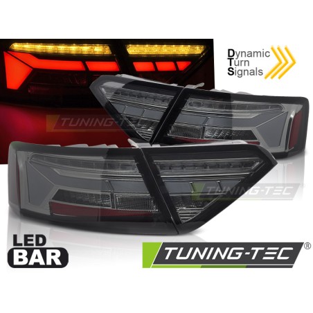 LED BAR TAIL LIGHTS SMOKE SEQ fits AUDI A5 11-16 OEM BULB LED BAR TAIL LIGHTS SMOKE SEQ fits AUDI A5 11-16 OEM BULB