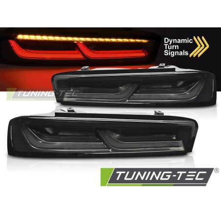 LED TAILIGHTS SMOKE BLACK fits CHEVROLET CAMARO 16-18 LED TAILIGHTS SMOKE BLACK fits CHEVROLET CAMARO 16-18